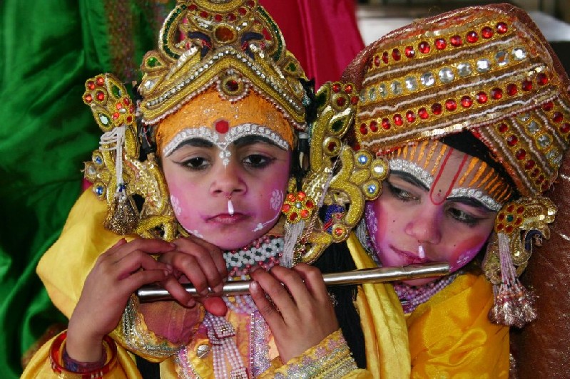 Krishna and Radha, Durgiana Temple, Amritsar, Punjab