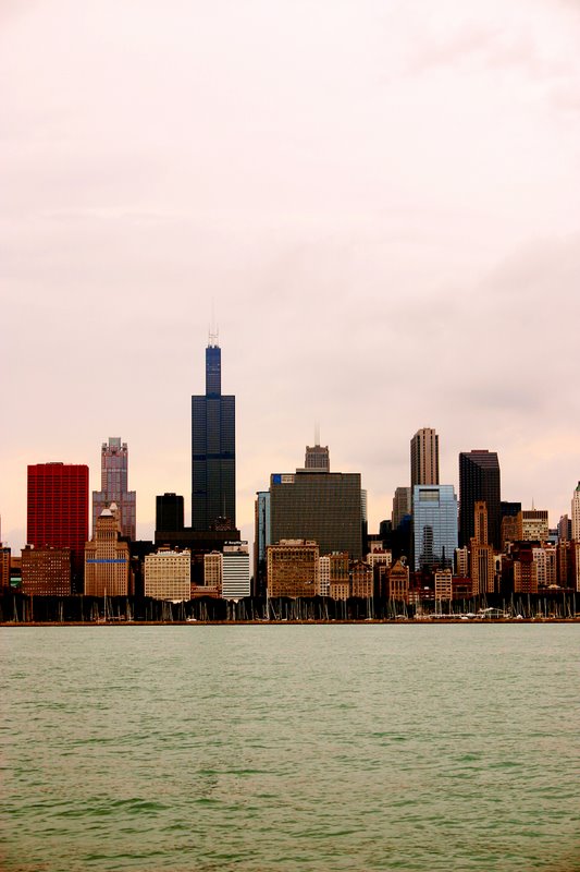 Sears Tower at sunset, Chicago