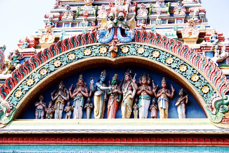 East Entrance - marriage of Meenakshi and Sundareshwarar, Meenakshi temple, Madurai, India