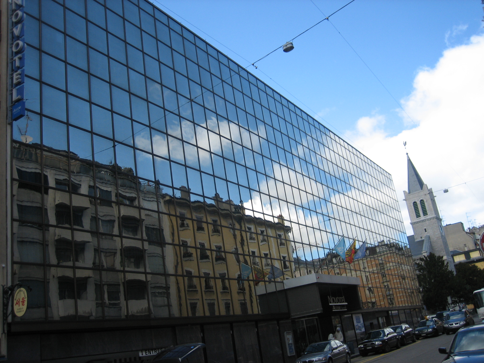 Building & flags Reflection  