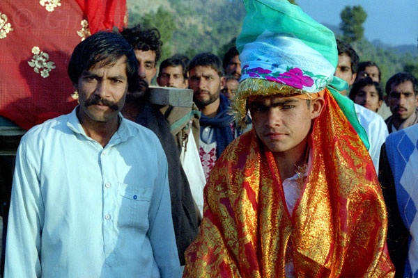 Groom at wedding