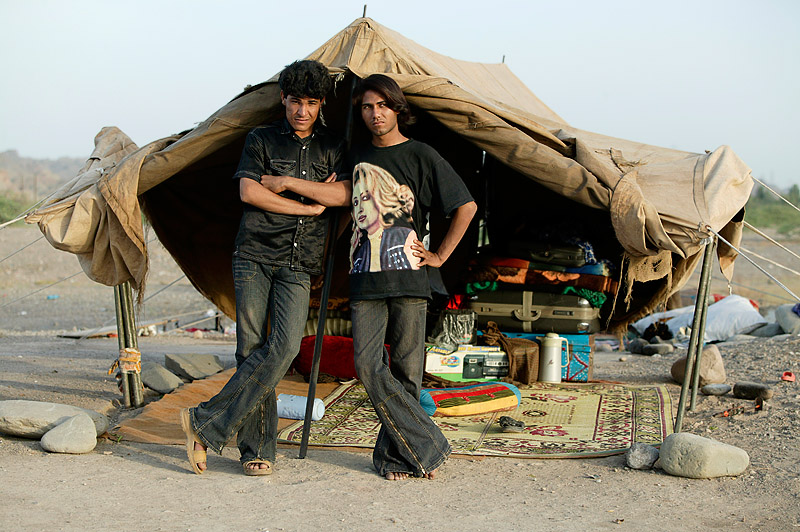 Modern boys - Baluchis near Minab
