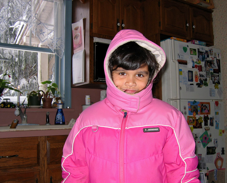 Getting ready to play in the snow