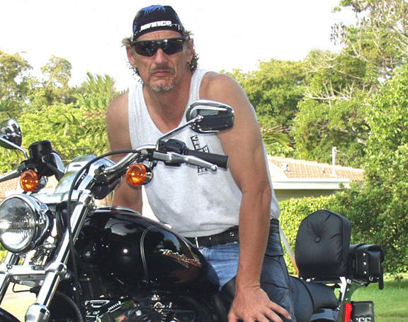 Summer of 2004, With new Harley Sportster 1200, and full screaming Eagle package.
