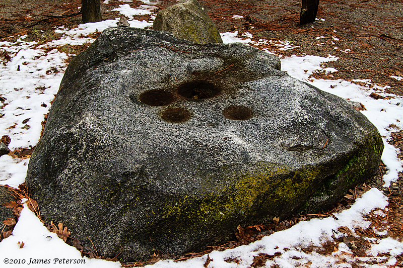 Miwouk Indian Acorn Grinding Stone (7769)