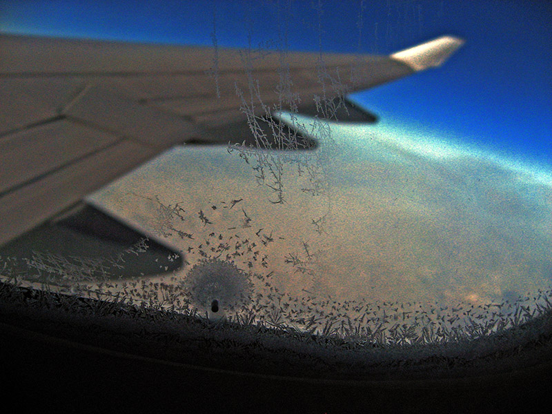 Ice crystals in window .. 1066
