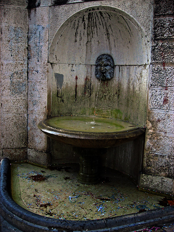 Fountain at piazza Viviani .. 2540