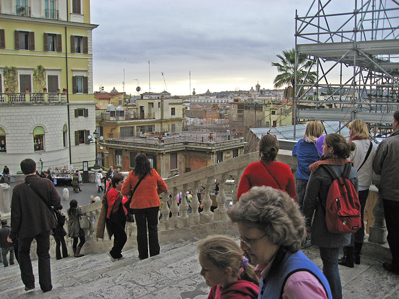 Rooftops of Roma from the top of the Spanish Steps .. 3459