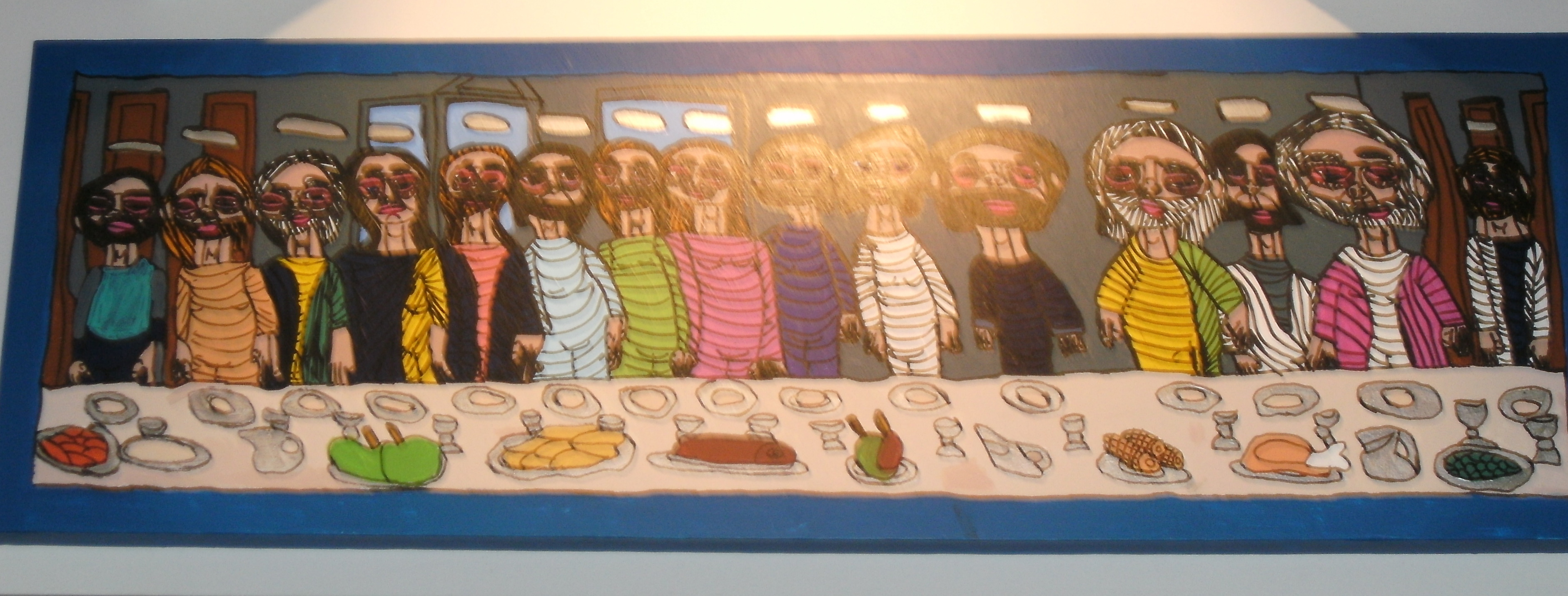 The last supper.