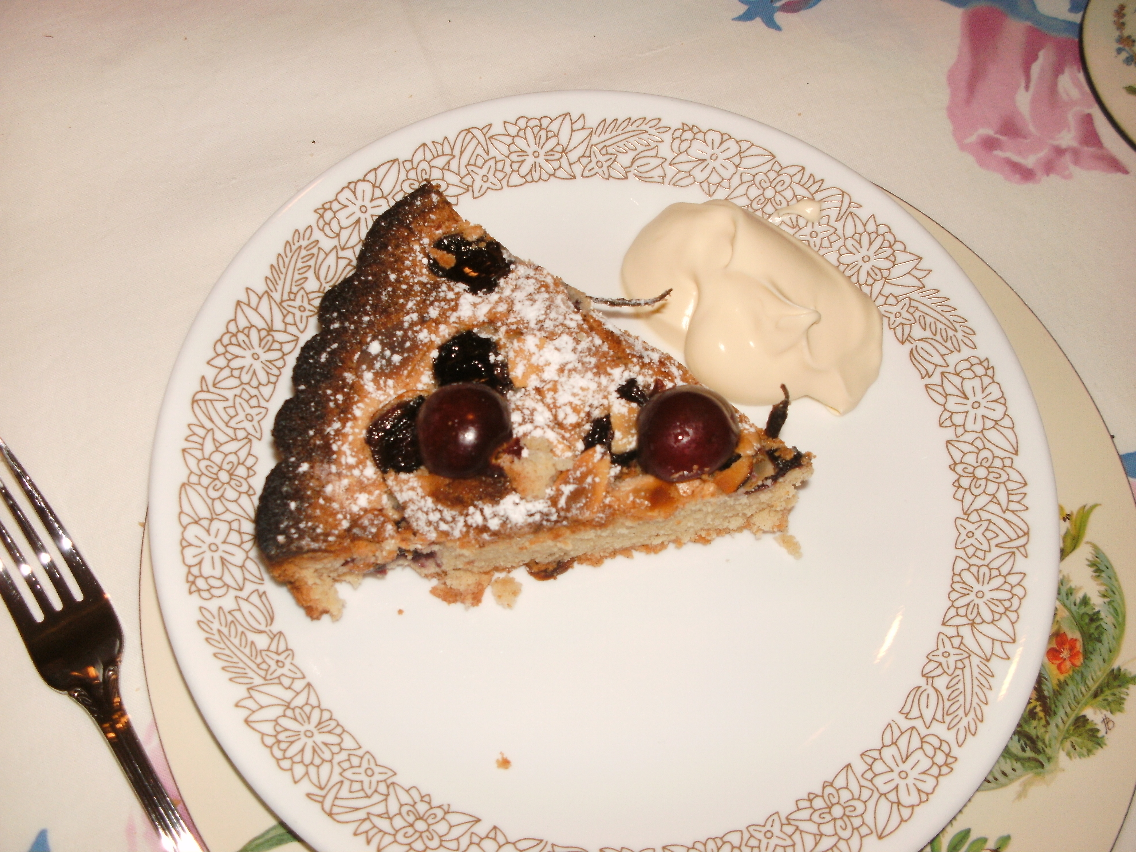 My cherry and almond torte