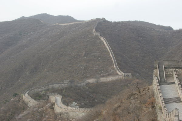 Great Wall Snaking Around the Ranges