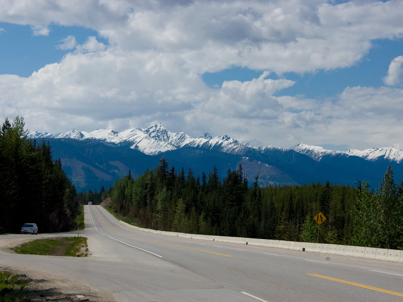 From highway 1 near Revelstoke National Park