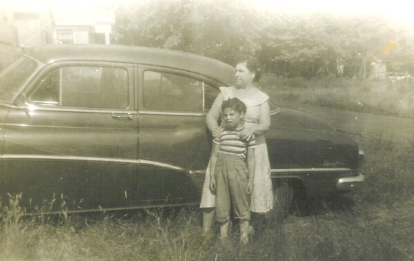 My dads 1951 Buick Special at Spanish Camp; July, 1953