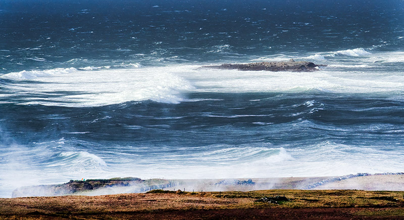 Crab Island in Ocean Swell