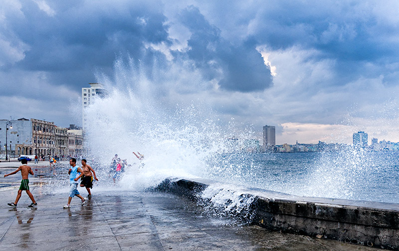 Water Games on the Malecon