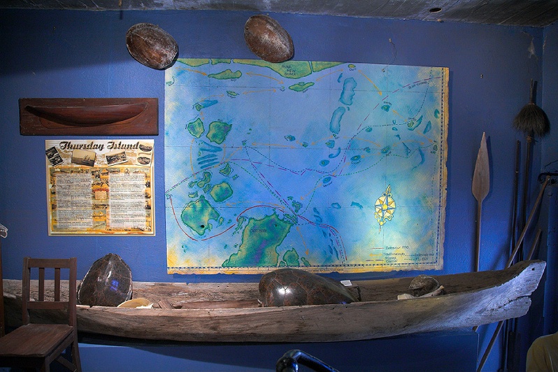 Old canoe at Thursday Island Museum