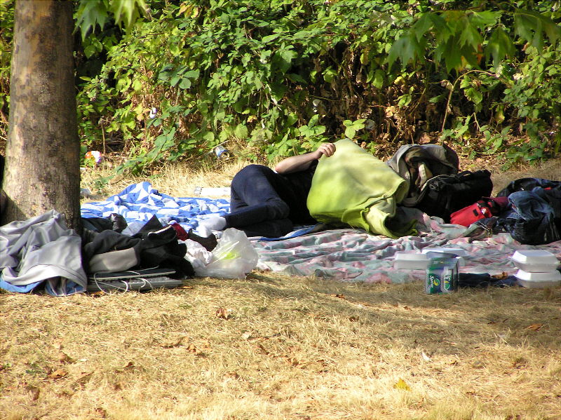 Many poor homeless people in Seattle