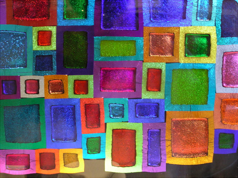 Artwork in Window of Jewlery Store