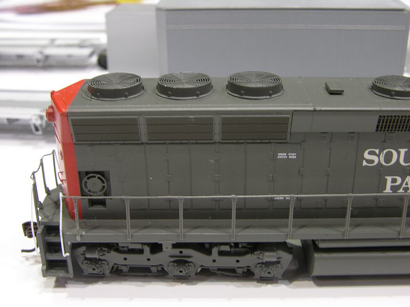 Athearn HO: development sample of SP SD45 with SP-specific Farr radiator screens