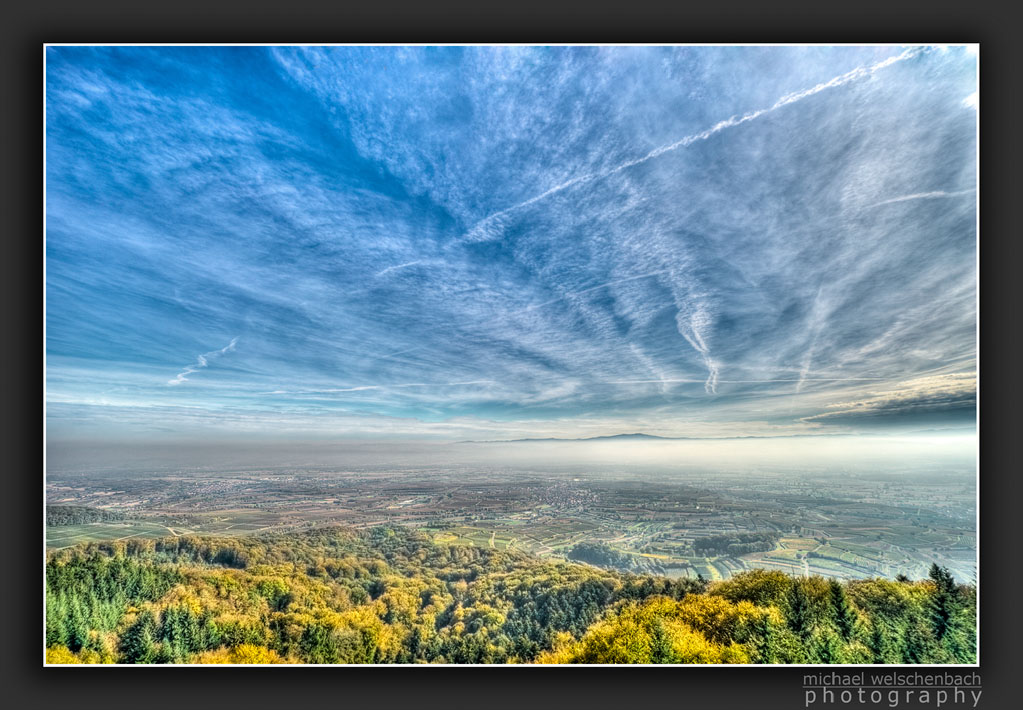 View from Kaiserstuhl to Black Forest