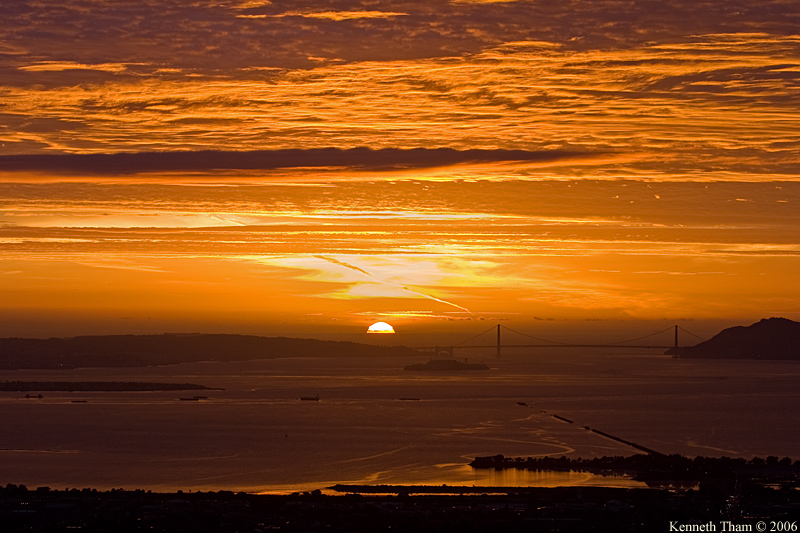 Sunset Behind Golden Gate