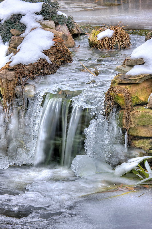 Ice in the Waterfall