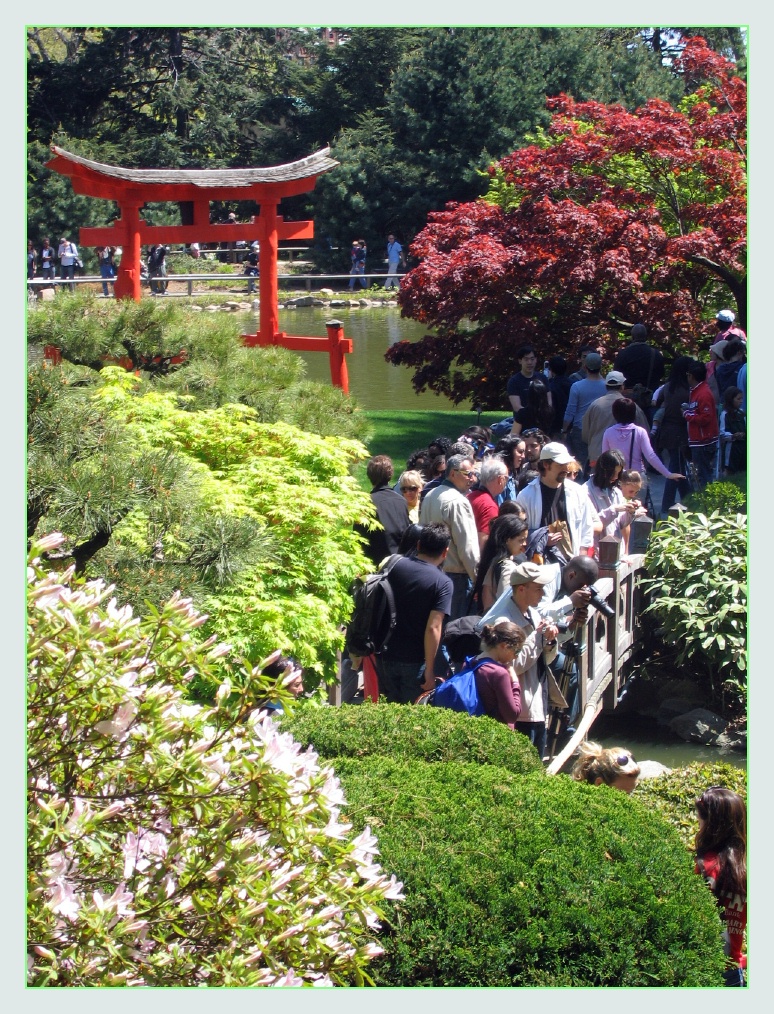 Crowded bridge