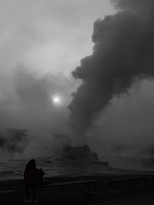 Castle Geyser at Dawn