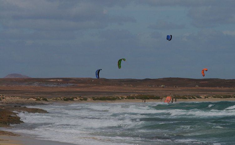 Kite-surfing beach