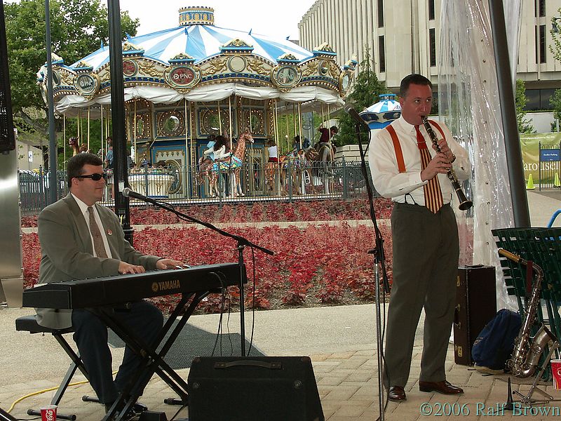 Mark and Paul at the Schenley Plaza pavillion