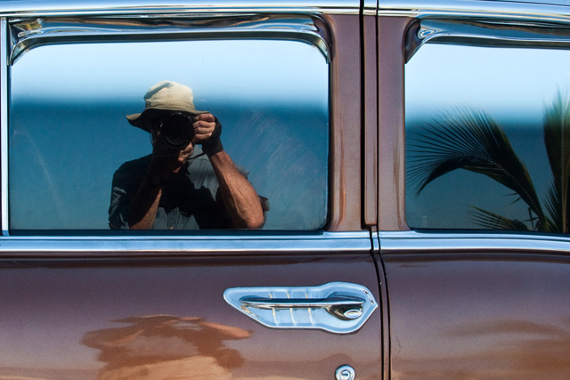 Self Portrait with Palm and 55 Chevy