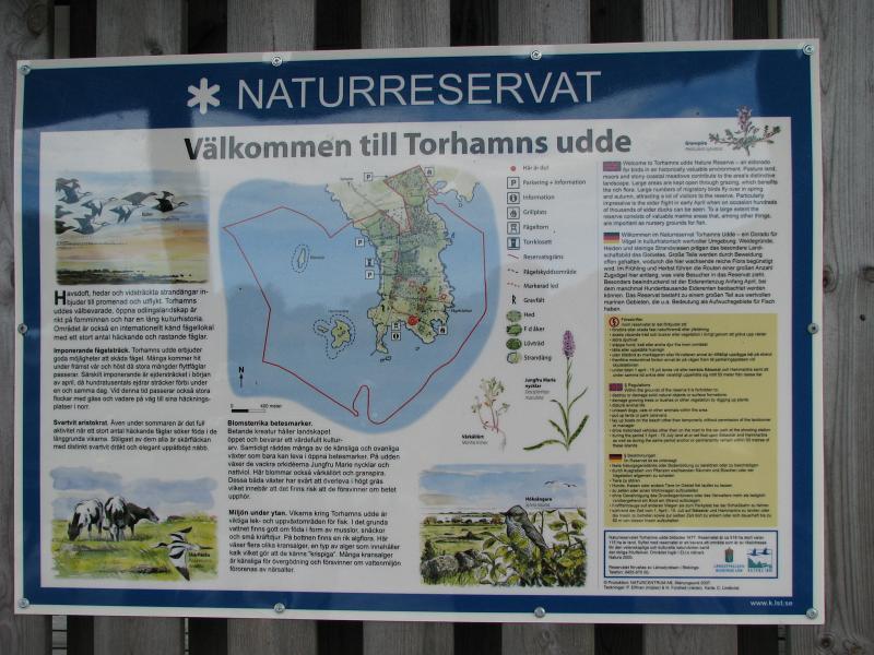 Skylten vid Torhamns Udde
