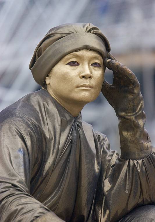 Human statue