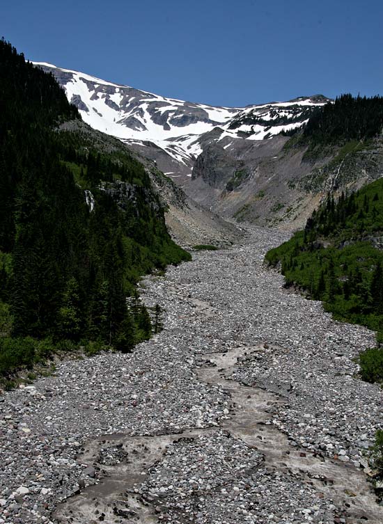 Follow the Stream to the Snow-Capped Mountain *