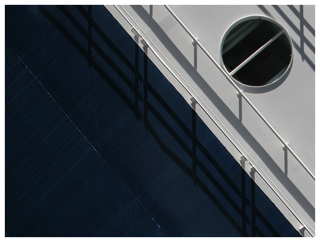 Blue on White *