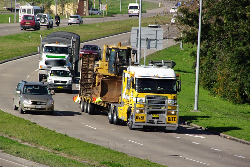 Digger on Truck