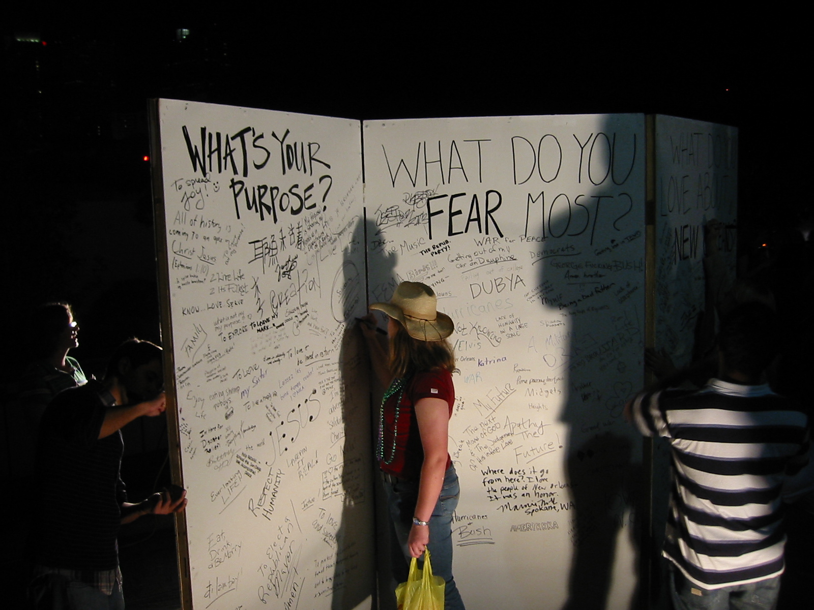 French Quarter Comment Board