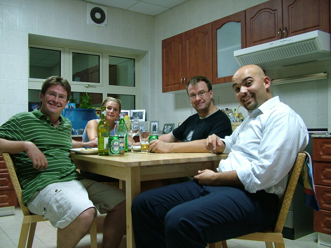 2036 28th June 06 Drinks in the Kitchen of the villa.JPG