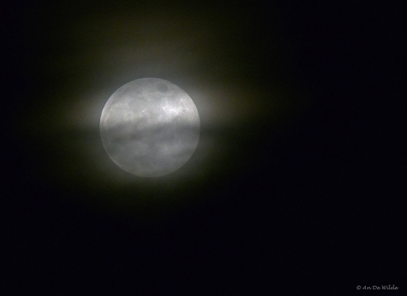 clouds around the moon
