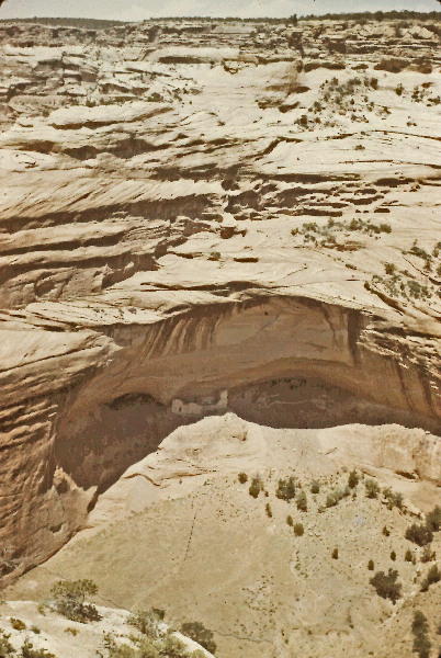 View from cliff cave