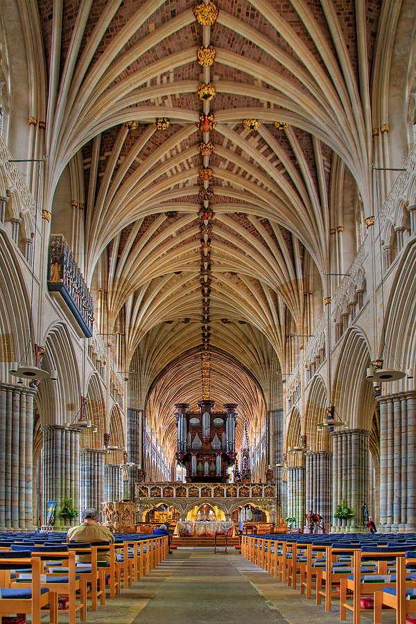 The Nave, Exeter Cathedral, Devon (10299)