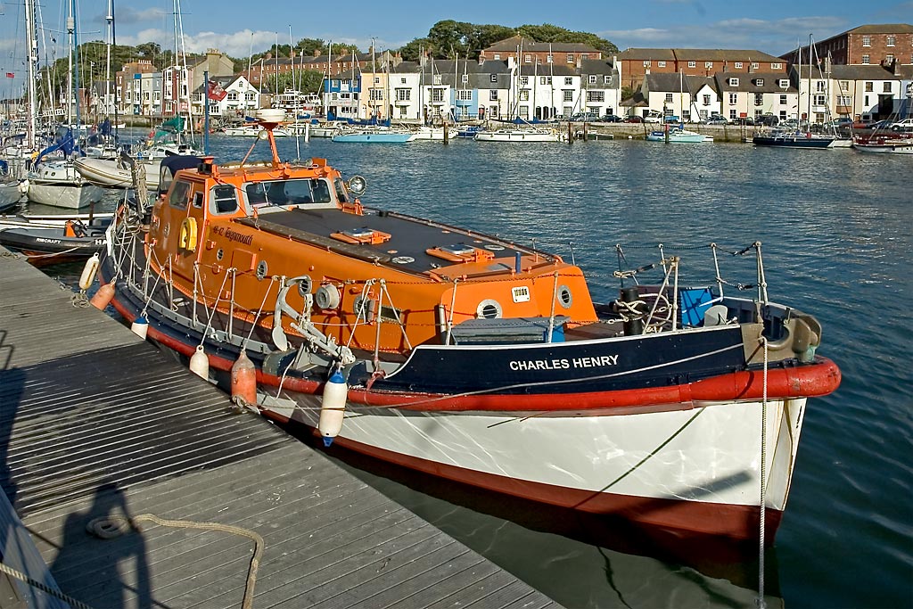 Former lifeboat, Weymouth, Dorset