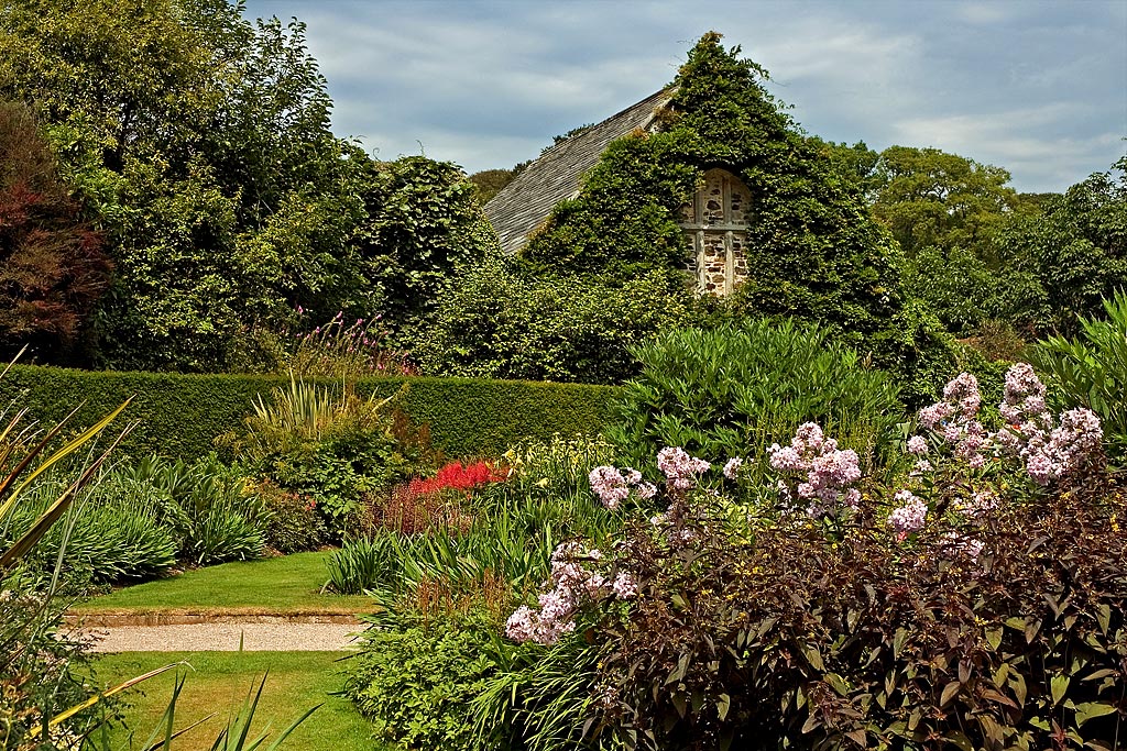 Gardens and outbuilding, Lanhydrock, Cornwall