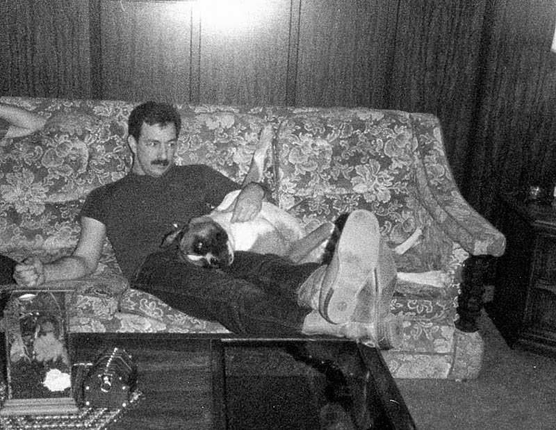 Ken and Duke the boxer