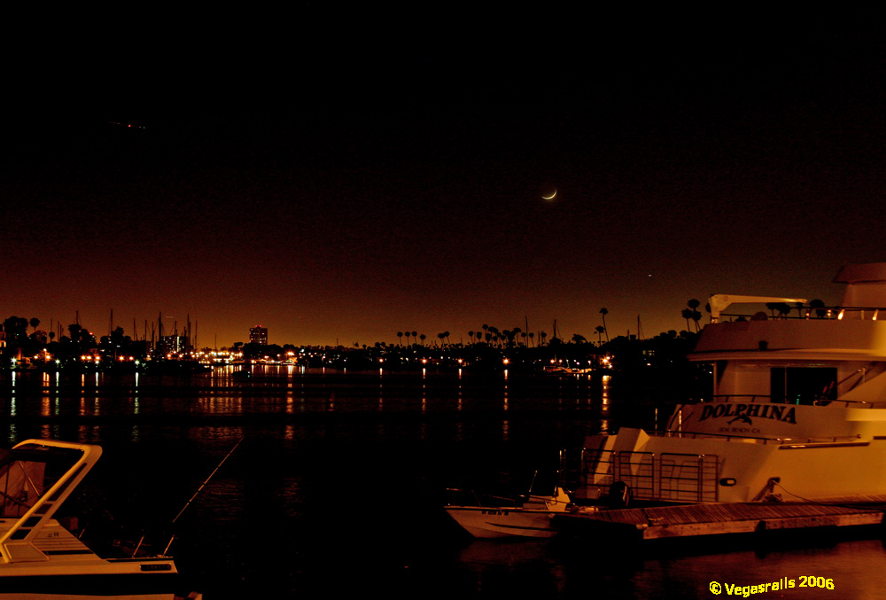 Late evening at the marina