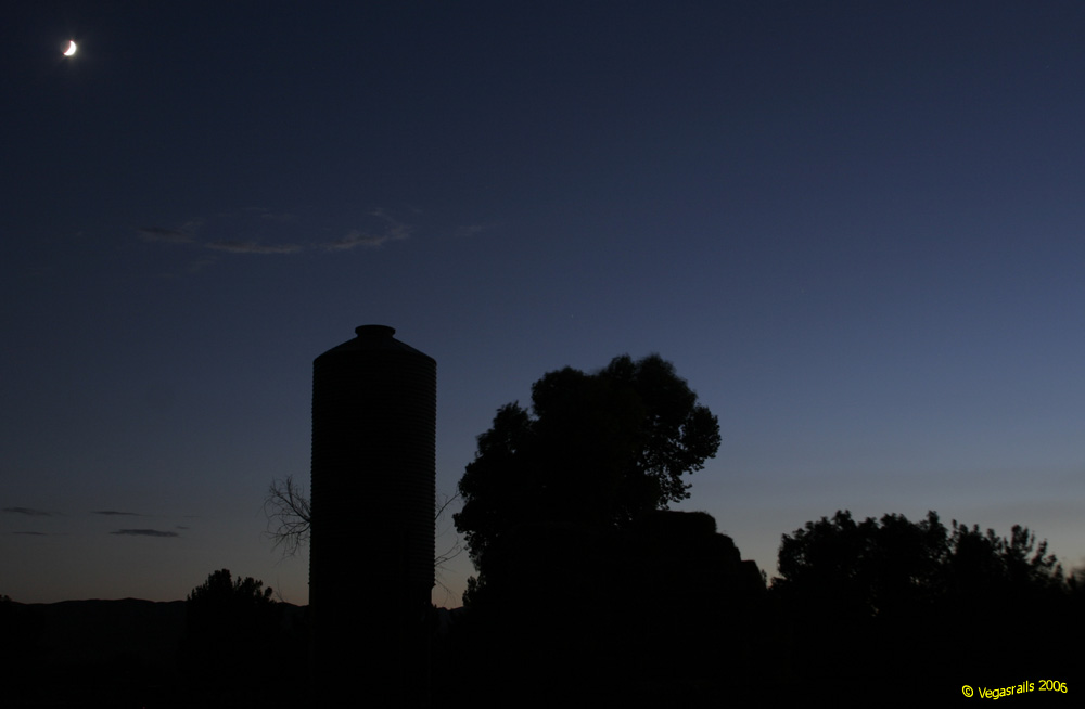 Moon at dusk