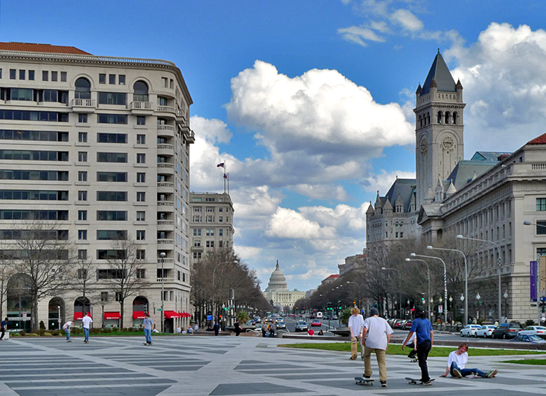 Antics on Freedom Plaza