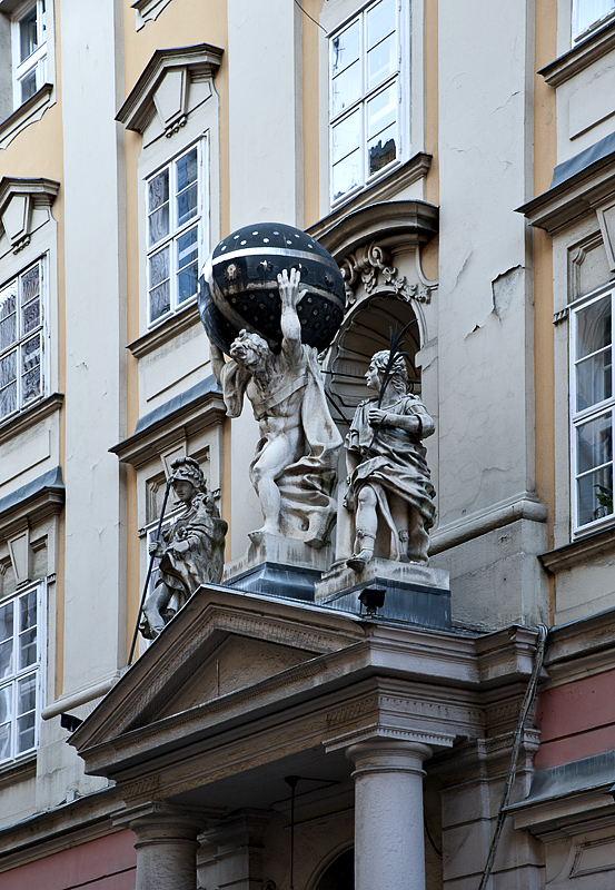 Carrying the world, municipal offices