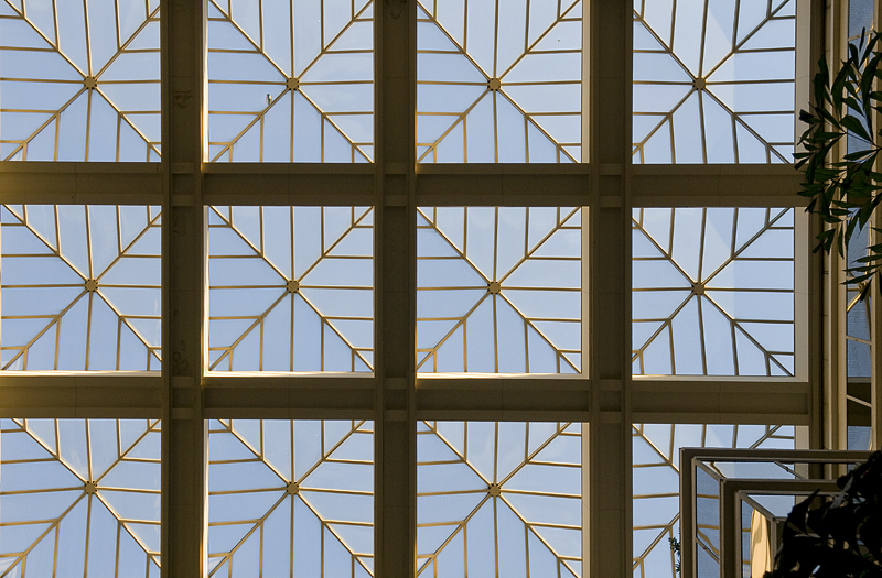 A real glass ceiling