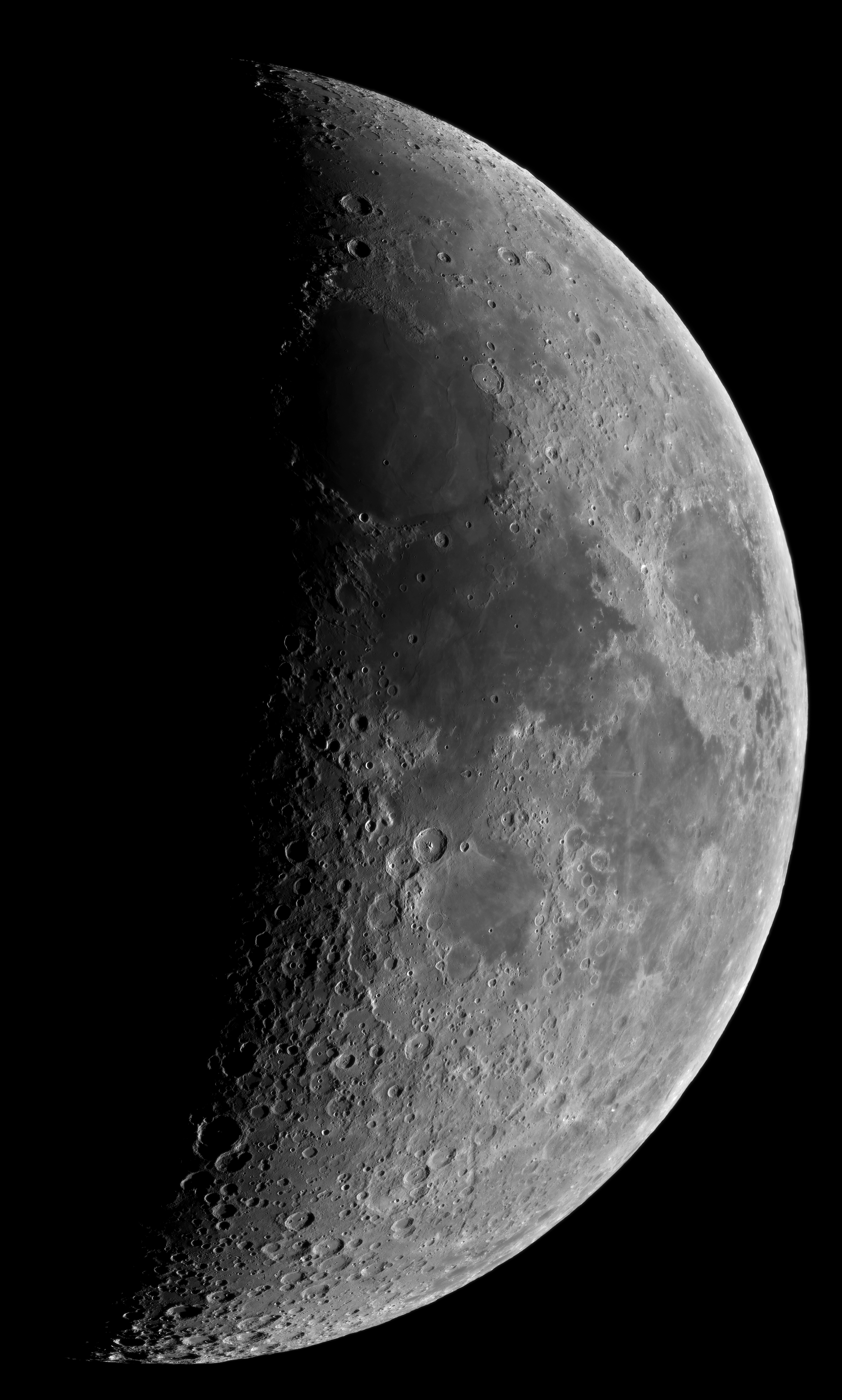 6.1 day-old Moon large